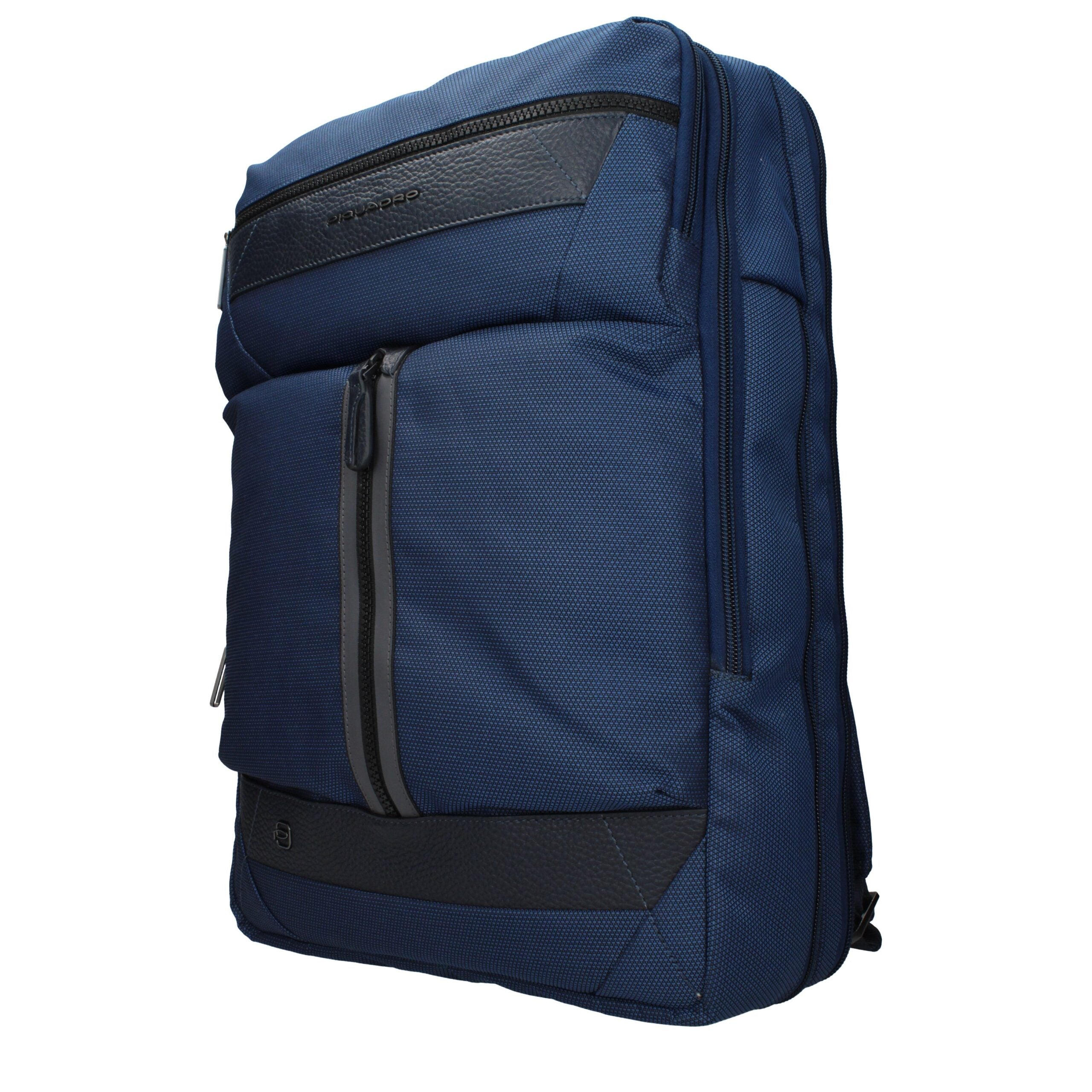 Blue Fabric Backpack