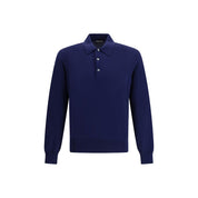 Blue Cotton Polo Shirt