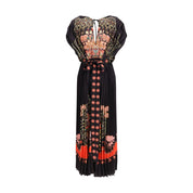 Multicolor Polyester Casual Dress