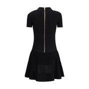 Black Viscose Casual Dress