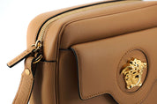 Elegant Brown Leather Camera Case Shoulder Bag