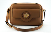 Elegant Brown Leather Camera Case Shoulder Bag