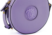 Elegant Purple Round Shoulder Bag