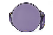 Elegant Purple Round Shoulder Bag