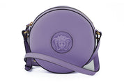 Elegant Purple Round Shoulder Bag