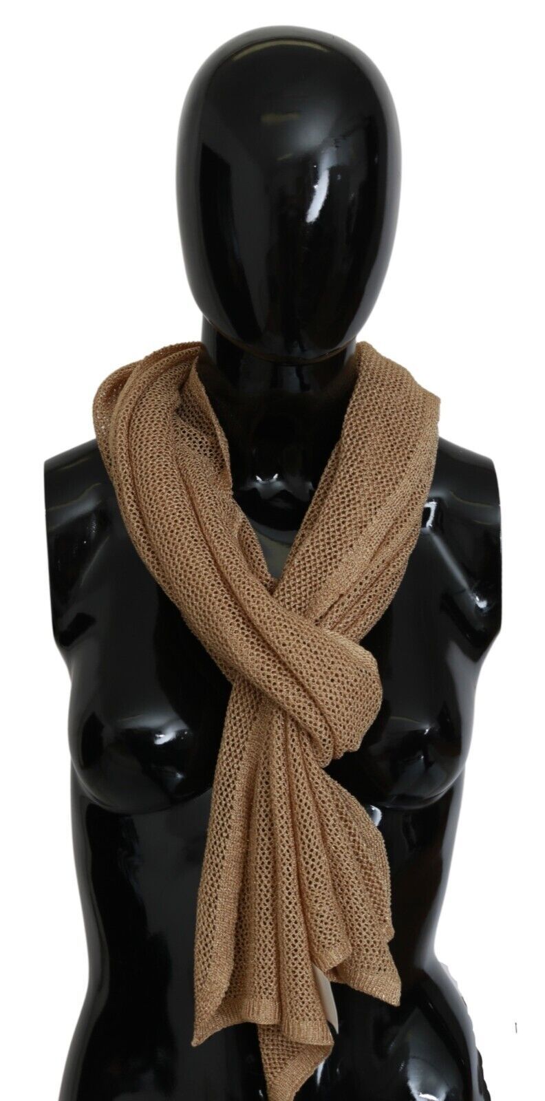 Brauner Halswickel-Winterschal-Foulard-Schal